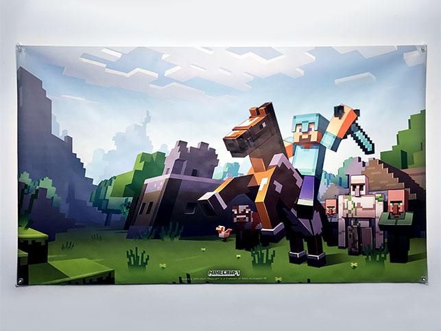 Cartél del videojuego Minecraft