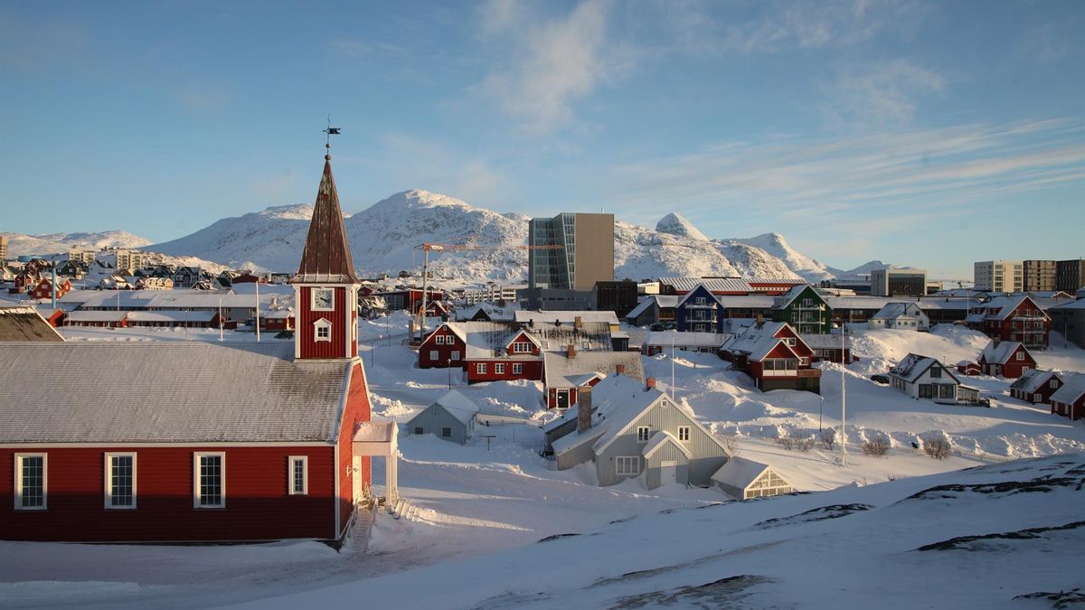 Localidad de Nuuk, en Groenlandia.
