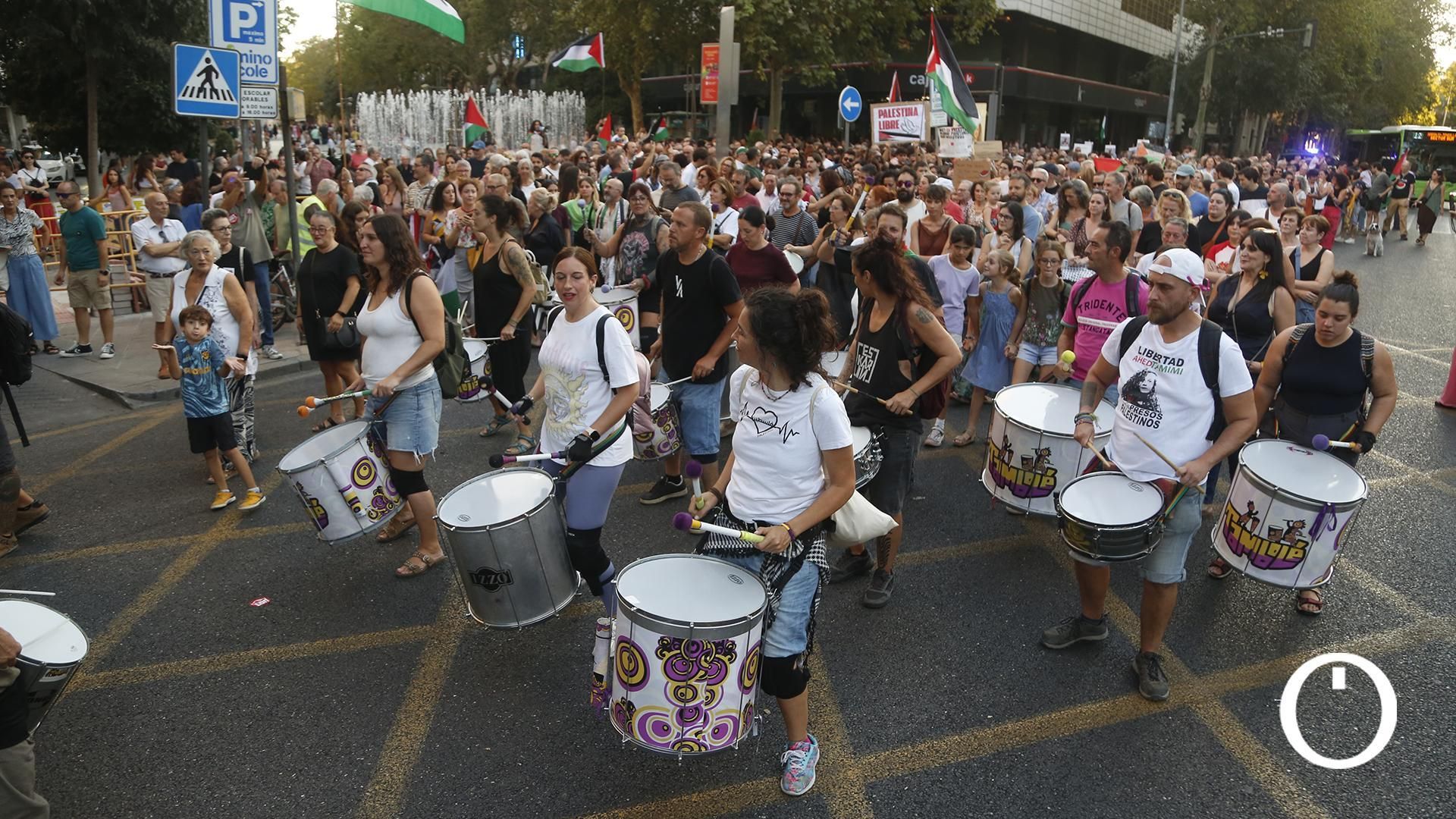 Las imágenes de la masiva manifestación en Córdoba por Palestina