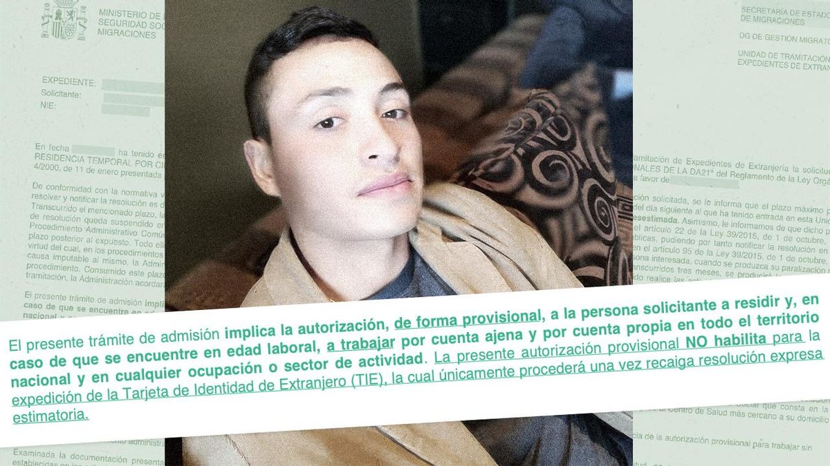 Missael es una de las 90.000 personas cuya solicitud de regularización ha sido admitida ha trámite y ha recibido un permiso provisional de residencia con el que ya ha empezado a trabajar y cotizar