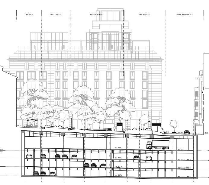 El proyecto de reforma de la Plaza del Carmen de Madrid y su aparcamiento, en imágenes
