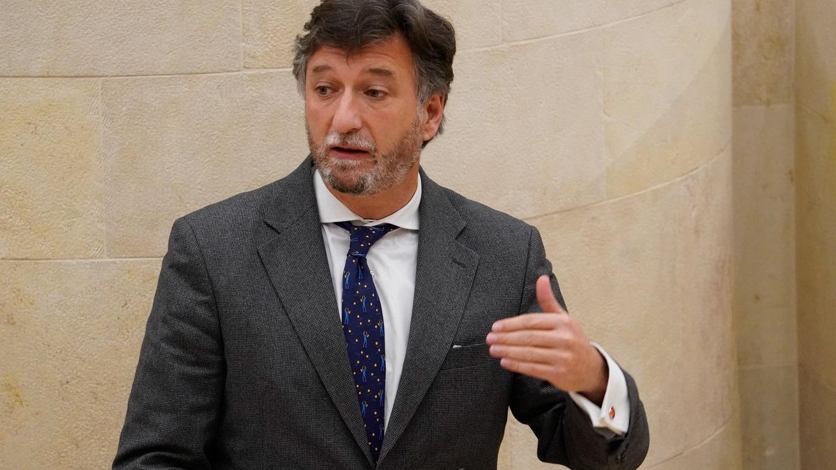 Archivo - El portavoz de Vox en el Parlamento de Cantabria, Cristóbal Palacio