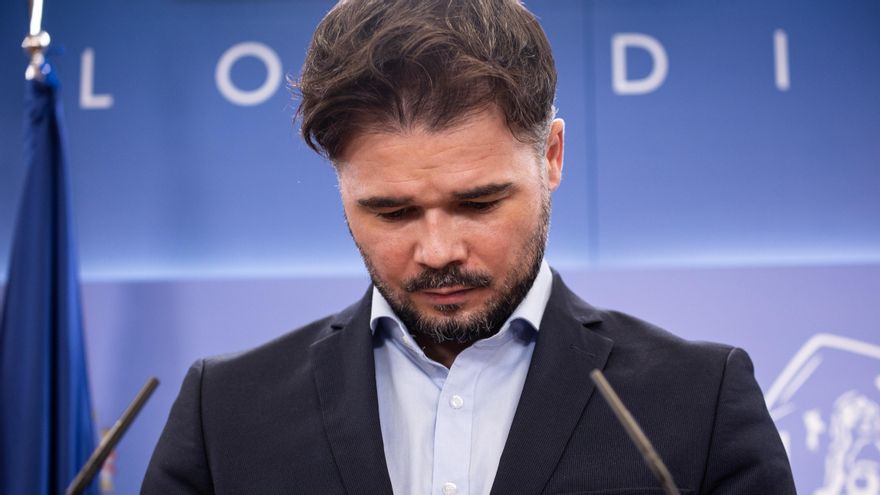 El portavoz de ERC en el Congreso, Gabriel Rufián