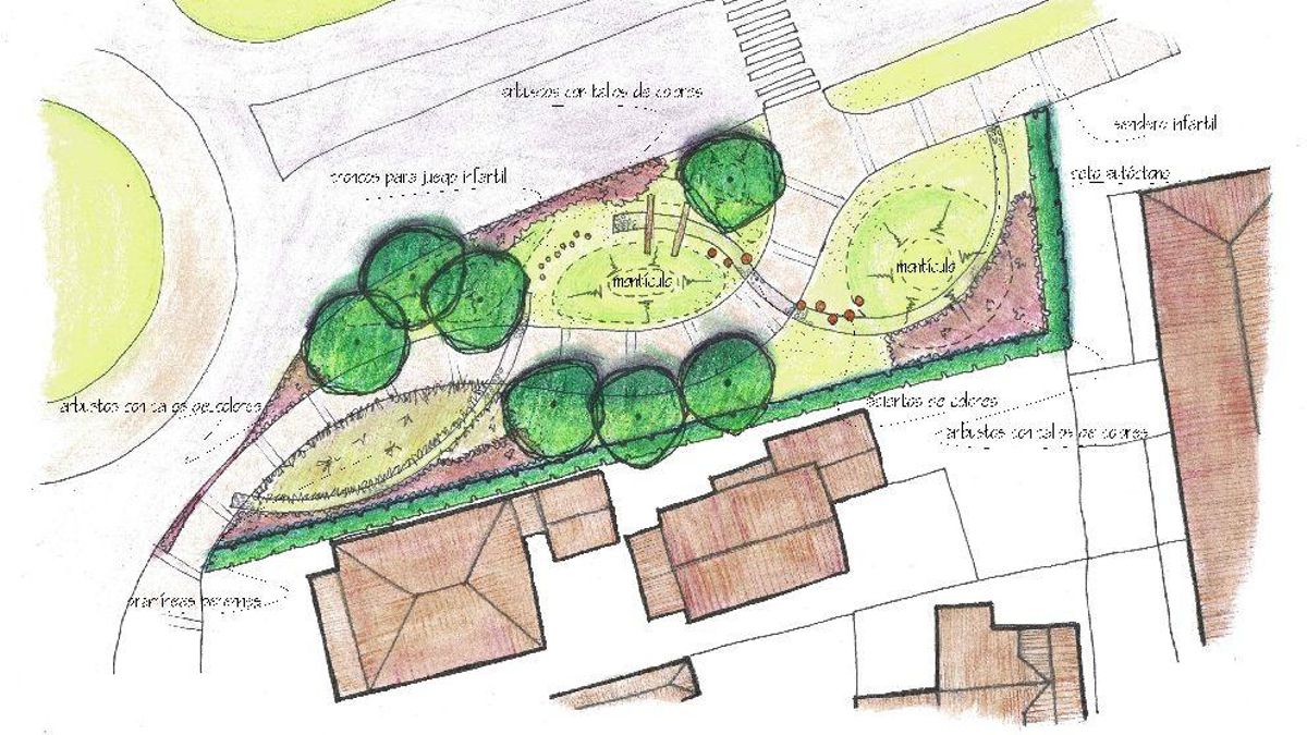 Proyecto de ubanización de microespacio 'Juego de paso', en Santander.