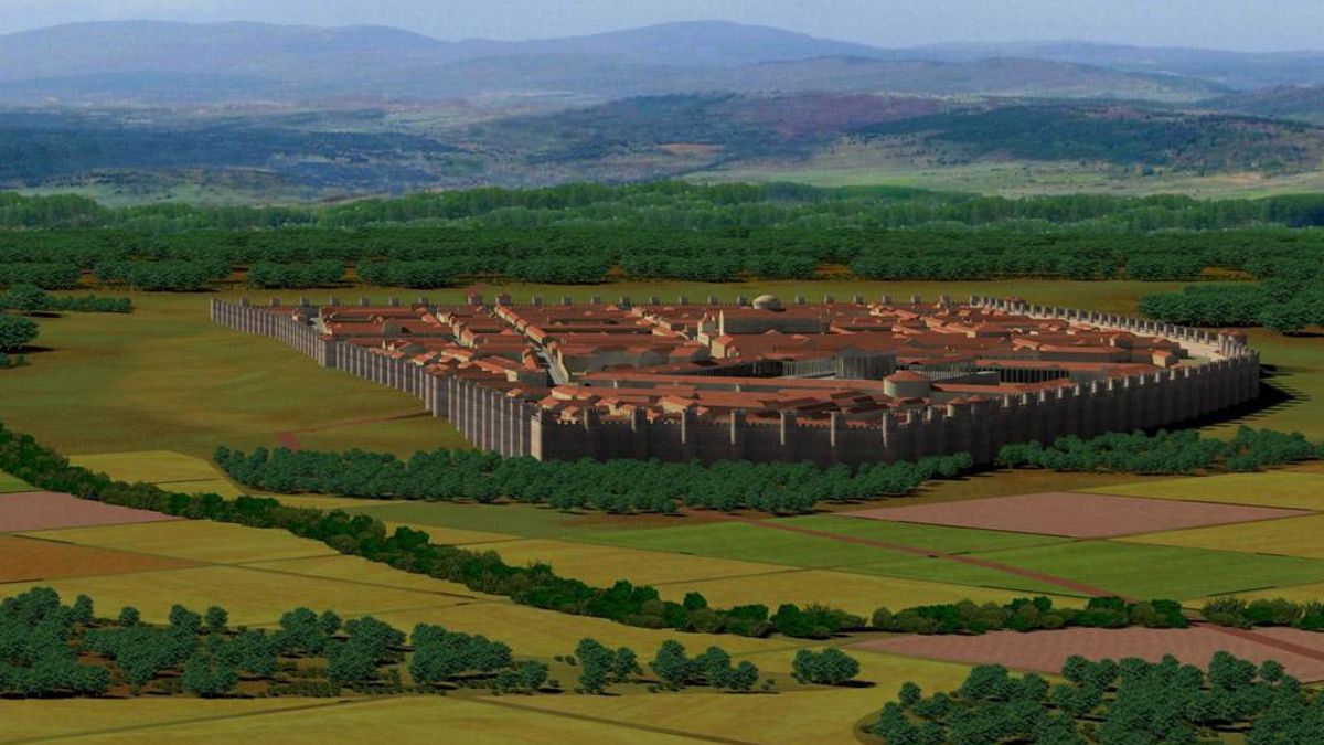 Reconstrucción virtual de Astorga en tiempos de los romanos