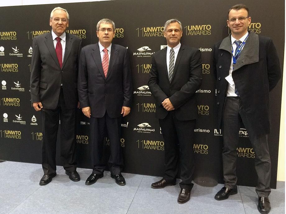Entrega de premios de la Organización Mundial del Turismo.