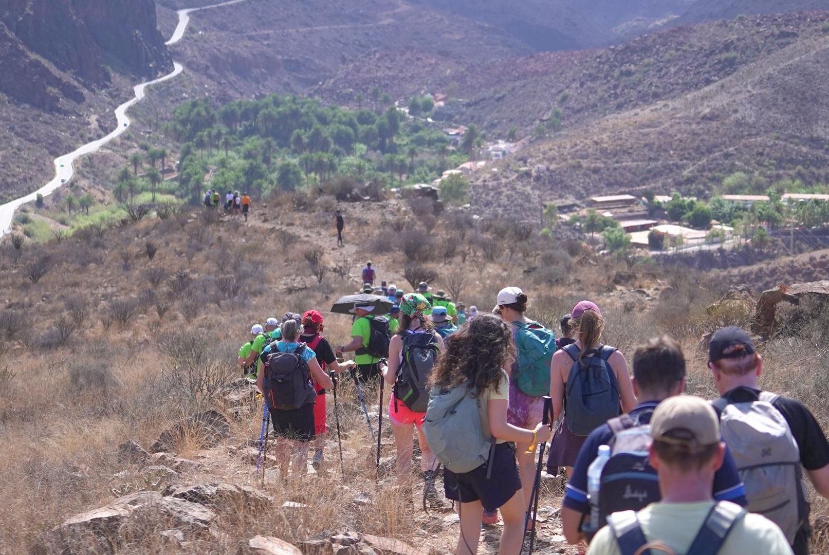 Ruta desde Tunte hacia Finca Canarias Aloe Vera