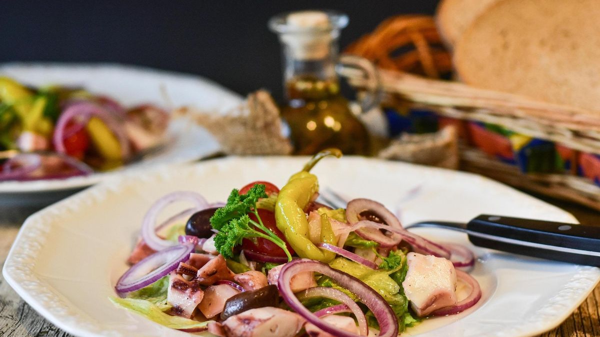 Ensalada de pulpo a la vinagreta clásica
