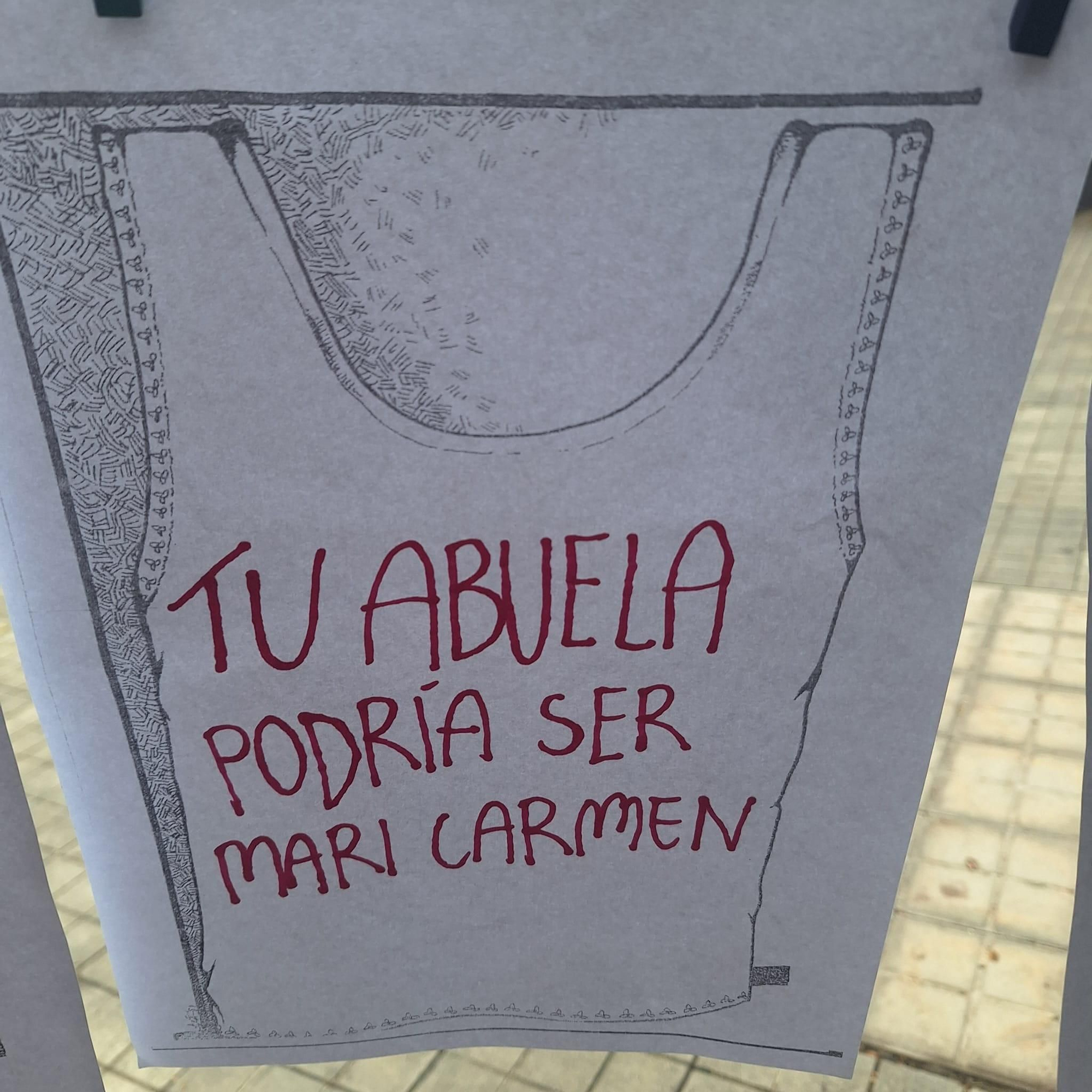 Diseño de camiseta realizada en la clase de Trabajo Social en la acampada de Gran Canaria por el derecho a la vivienda.