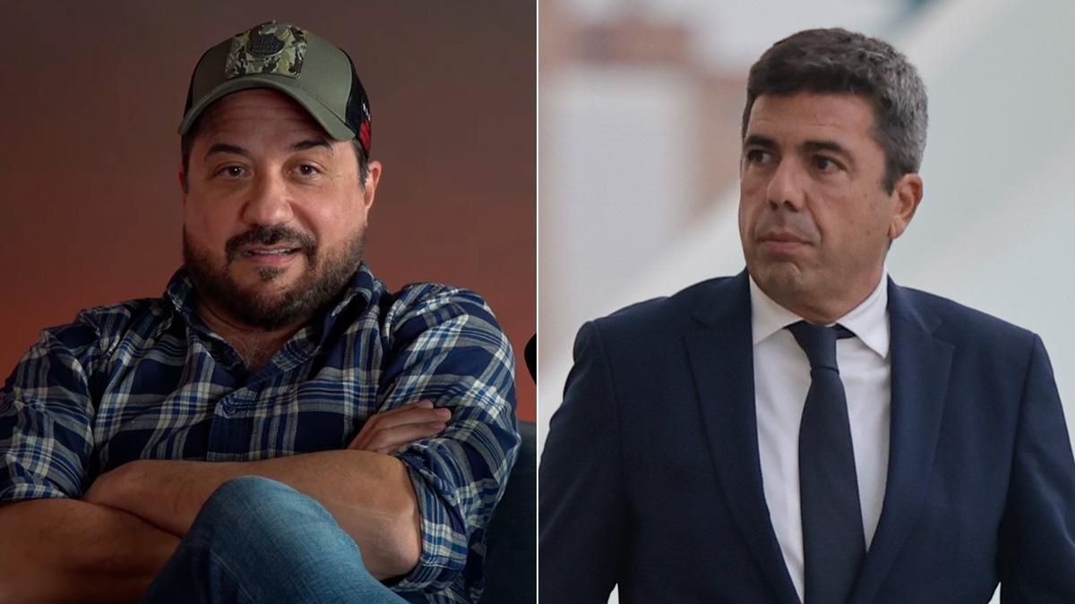 El actor Enrique Arce y Carlos Mazón