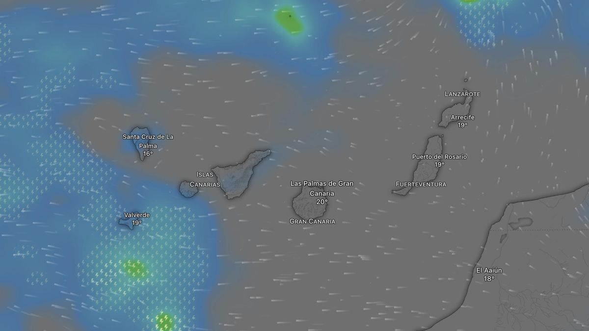 Tres islas de Canarias, en aviso naranja por fuertes lluvias: se esperan hasta 100 litros/m2