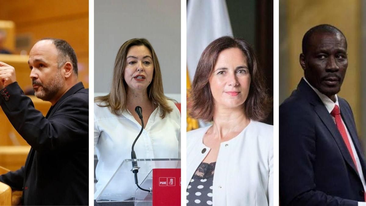 Valbuena y Arocha liderarán la lista del PSOE al Congreso por Tenerife y Corujo y Dioh repetirán por Las Palmas