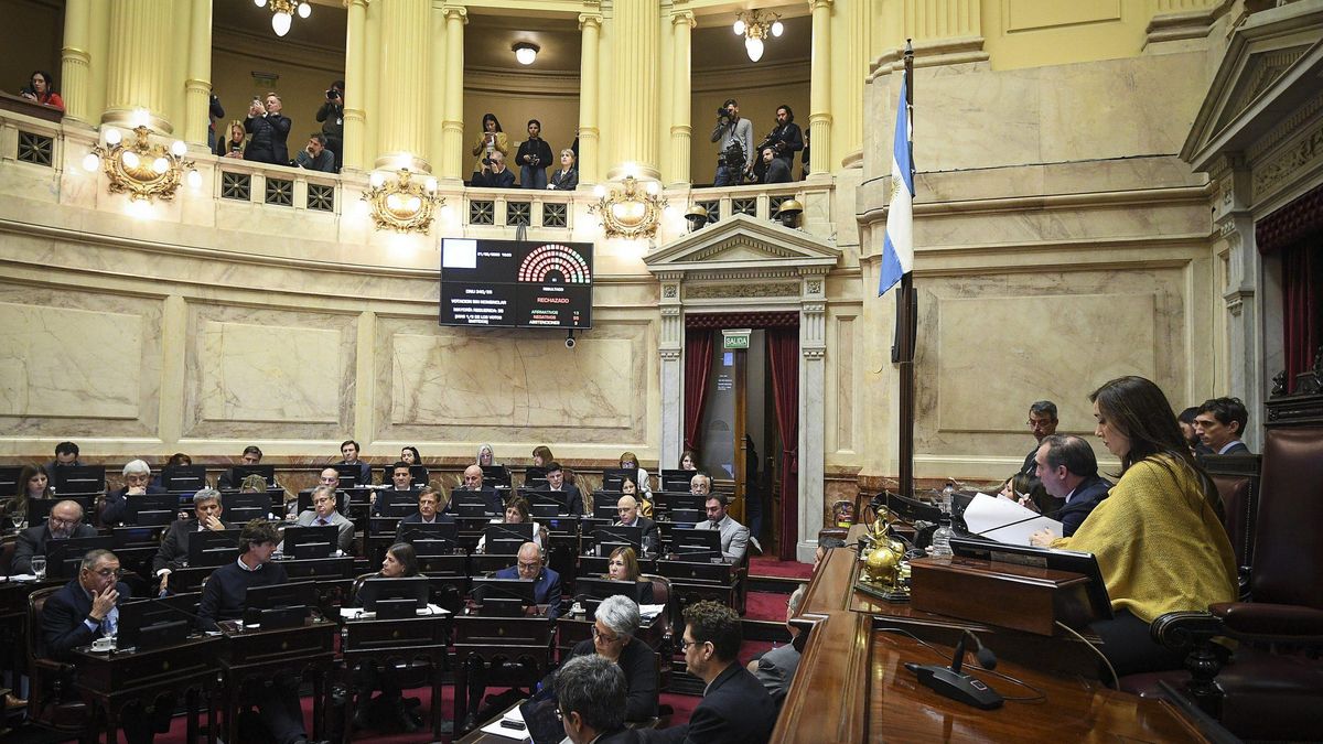 Victoria Villarruel preside la sesión opositora