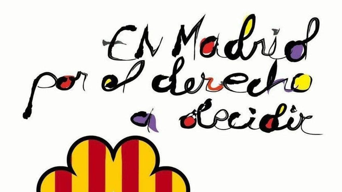 Cartel del acto de apoyo al referéndum de Cataluña.