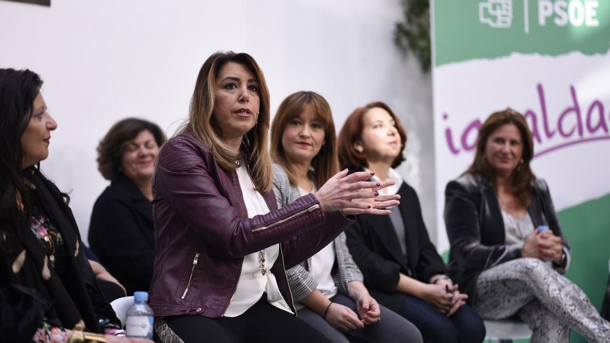 Susana Díaz denuncia la "purga y persecución" que pretende Vox con trabajadores de unidades de violencia de género