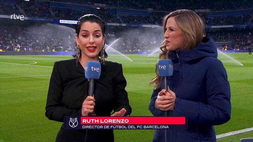 TVE 'convirtió' a Ruth Lorenzo en directiva del Barça antes de su debut como presentadora en 'Cover Night'