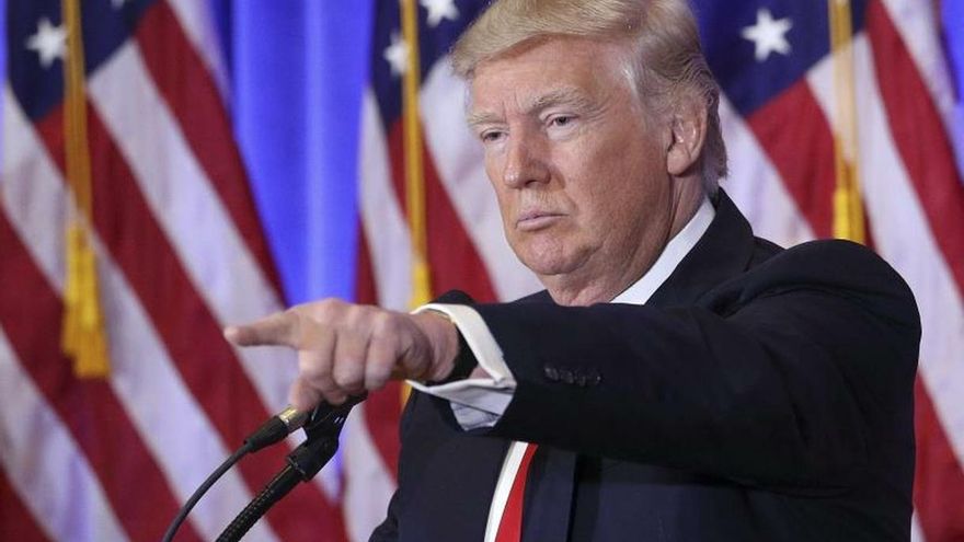 En la imagen el presidente electo estadounidense, Donald Trump.