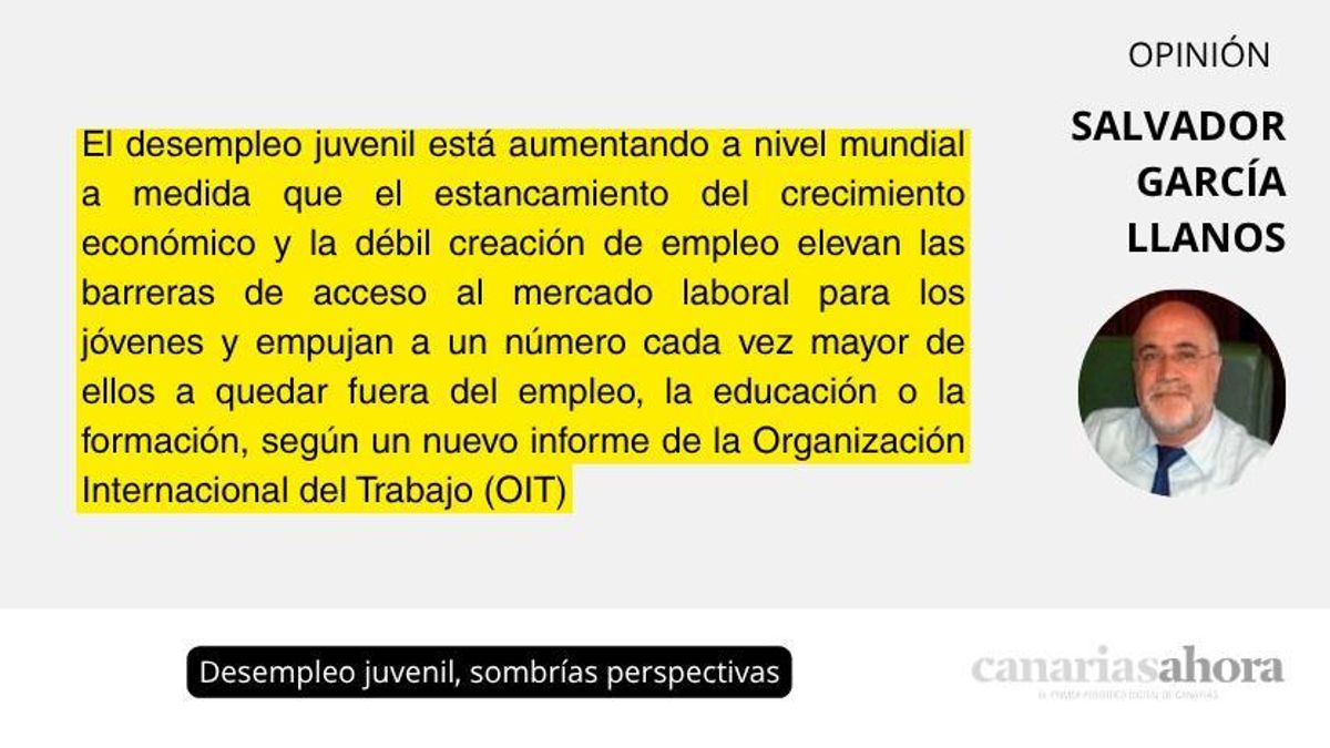 Desempleo juvenil, sombrías perspectivas