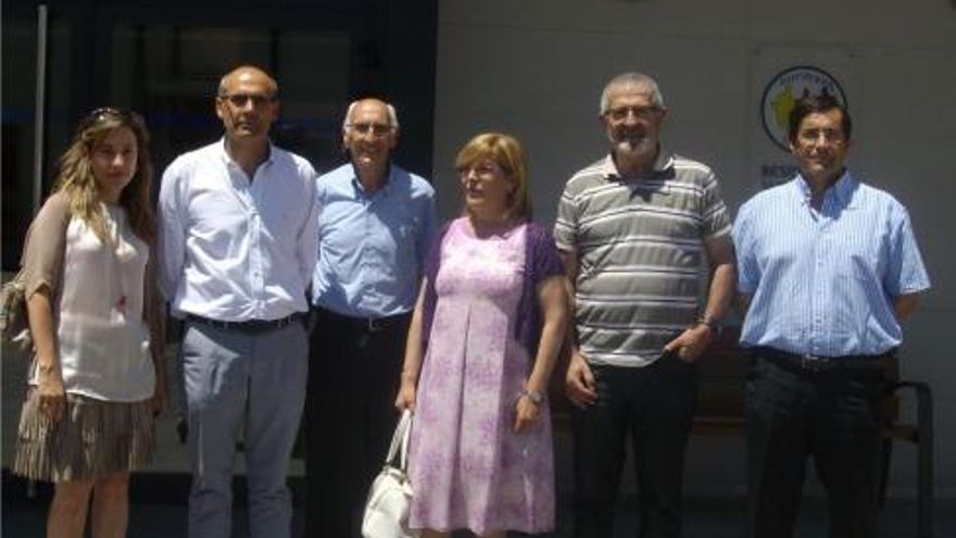 De izq a dcha: R. Crespo, F. J. Álvarez, B. García, Mª del Camino Martínez y Koldobika Avlestia.