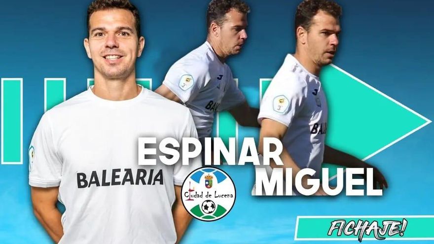 Miguel Espinar, experiencia y gol para el Ciudad de Lucena