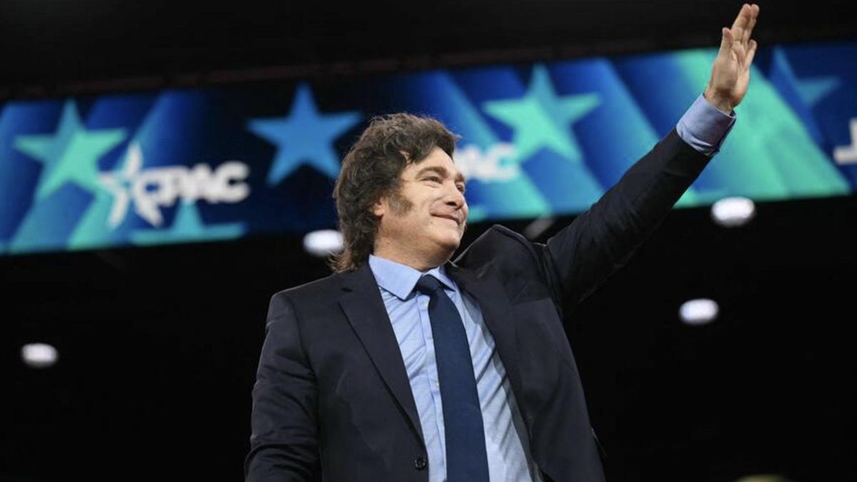 Milei en la CPAC de Washigton, en febrero pasado.