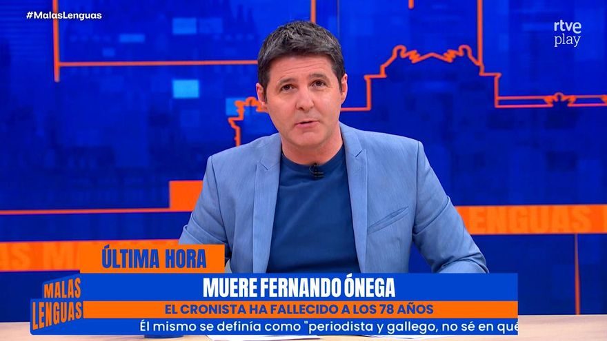 Jesús Cintora dio el pésame a Sonsoles desde RTVE por la muerte de su padre Fernando Ónega: “Es amiga desde becarios”