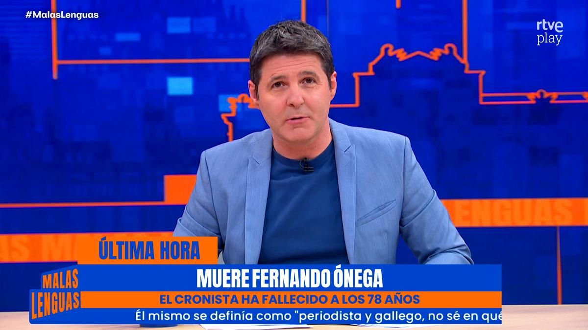 Jesús Cintora dio el pésame a Sonsoles desde RTVE por la muerte de su padre Fernando Ónega: “Es amiga desde becarios”