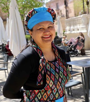 Una de las participantes