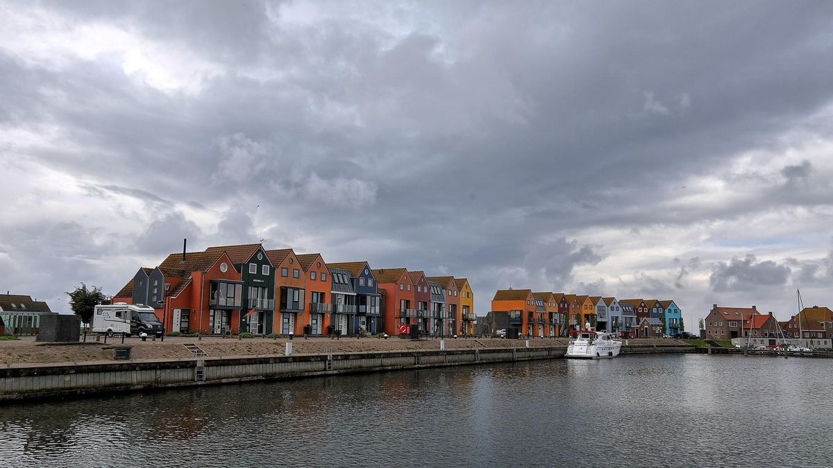 Casas multicolores en Stavoren.
