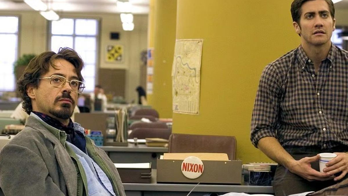 Robert Downey Jr  y Jake Gyllenhaal en 'Zodiac'