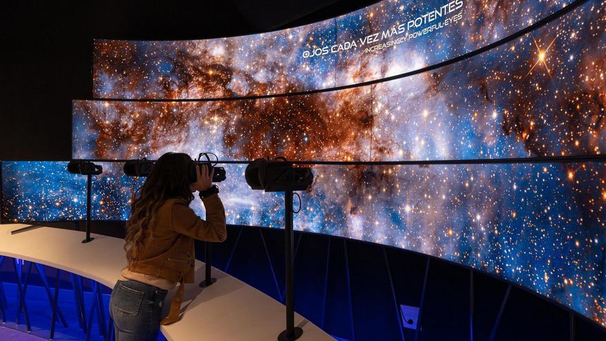 Interior del Centro de Visitantes del Roque de Los Muchachos.