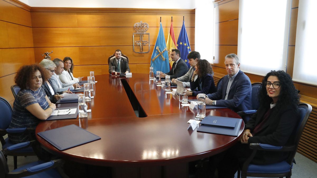 Reunión del Consejo de Gobierno de Asturias celebrado este martes en Oviedo.
