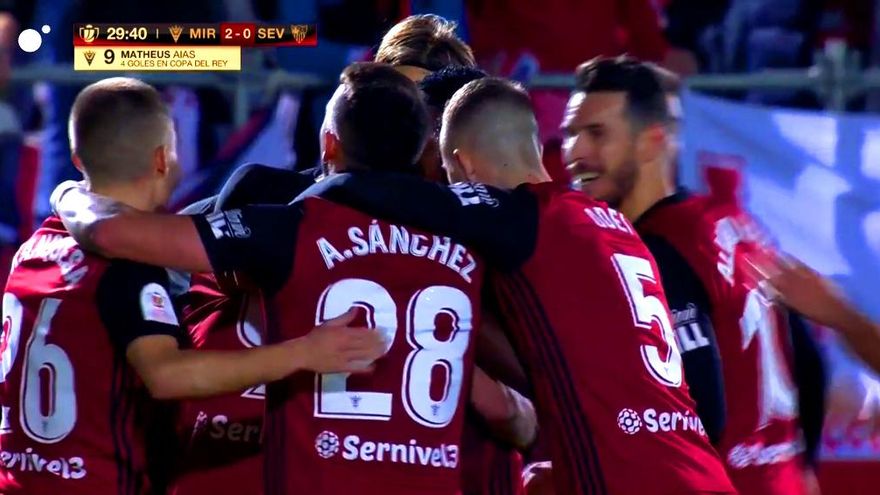 El Mirandés-Sevilla en Cuatro