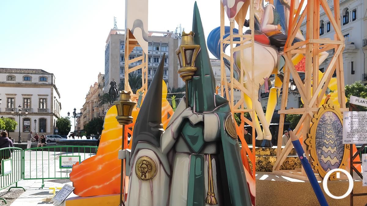 Las dos hogueras de Alicante que arderán este sábado ya están en Las Tendillas