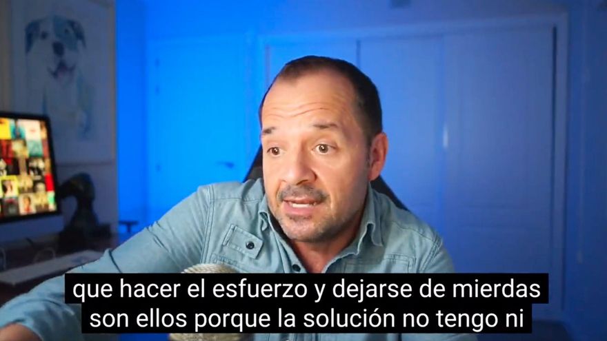 Ángel Martín en el vídeo subtitulado que subió a las redes.