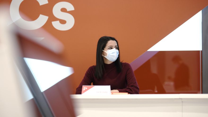 La líder de Ciudadanos, Inés Arrimadas, ofrece una rueda de prensa posterior a la reunión del Comité Permanente de Ciudadanos