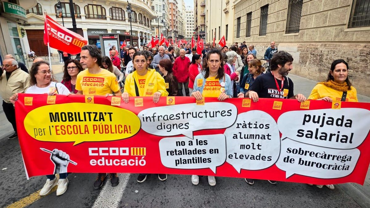 Manifestación del 1 de Mayo en València.