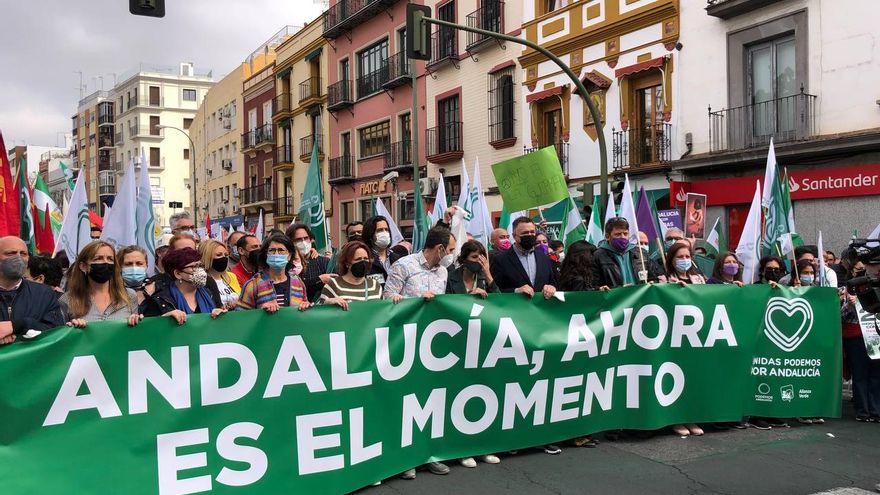 Reivindicaciones en la calle en defensa de lo público en un 28F con claro tono electoral