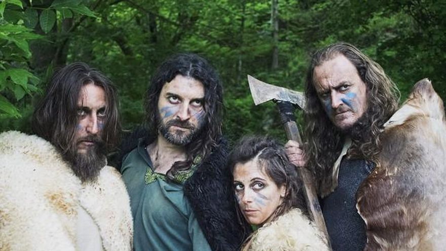 Actores que interpretan a los astures del cortometraje 'Astur' de la productora LionFreak.