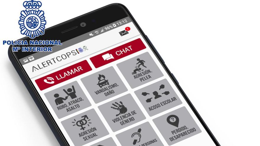 La última versión de AlertCops permite enviar imágenes y vídeos en directo a la Policía