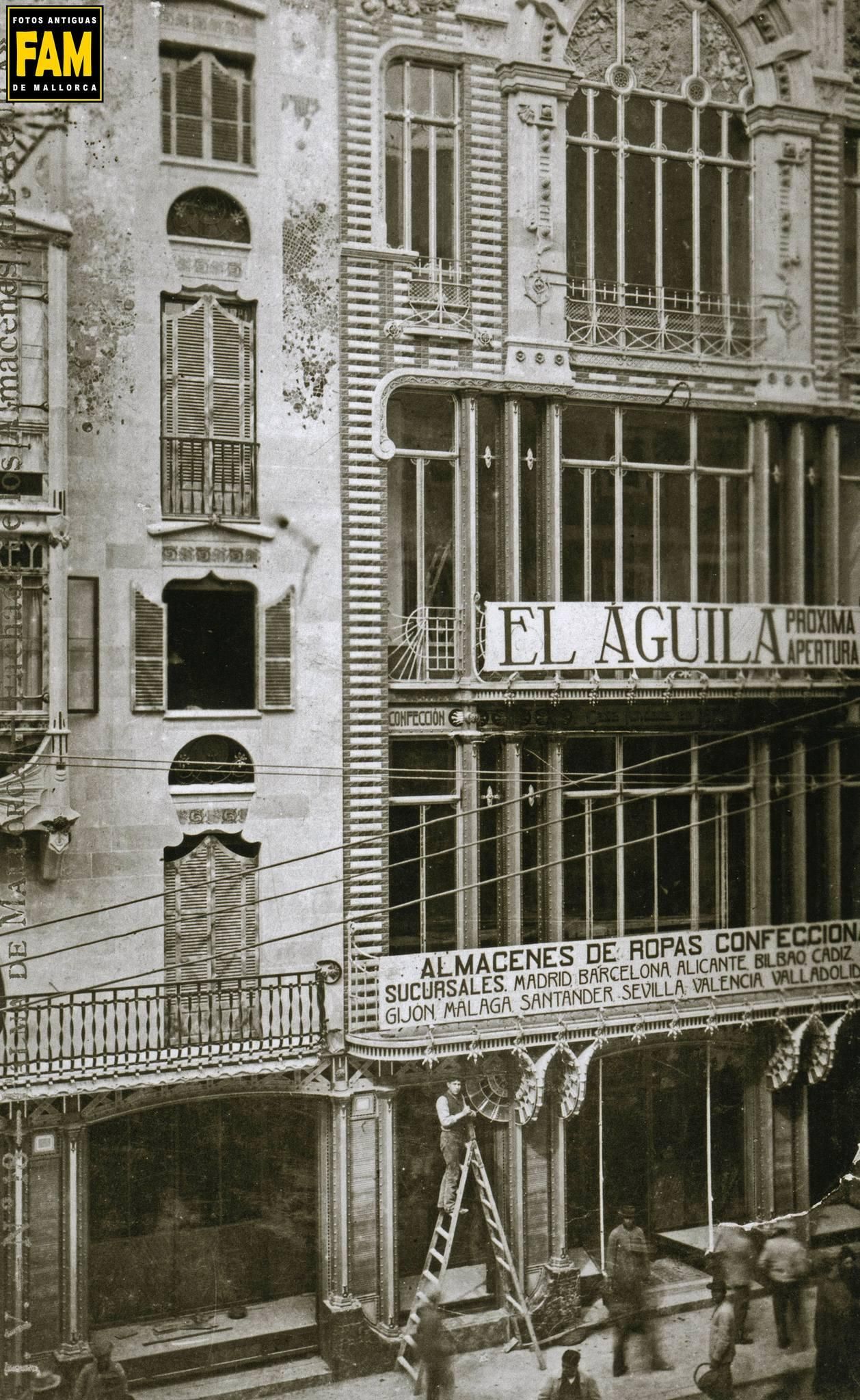 Almacenes El Águila, proyectado por Bennàzar en 1907 y ya desaparecido