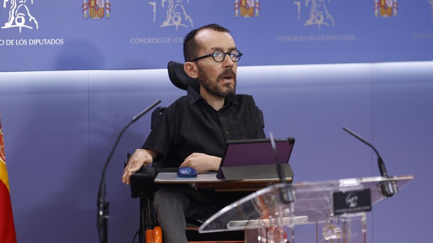 Imagen de archivo del portavoz parlamentario de Podemos, Pablo Echenique. EFE/ Rodrigo Jimenez