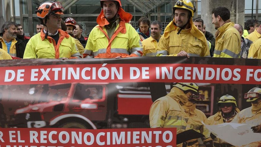 Los agentes forestales se vuelven a concentrar este jueves para pedir al Gobierno más medios contra los incendios
