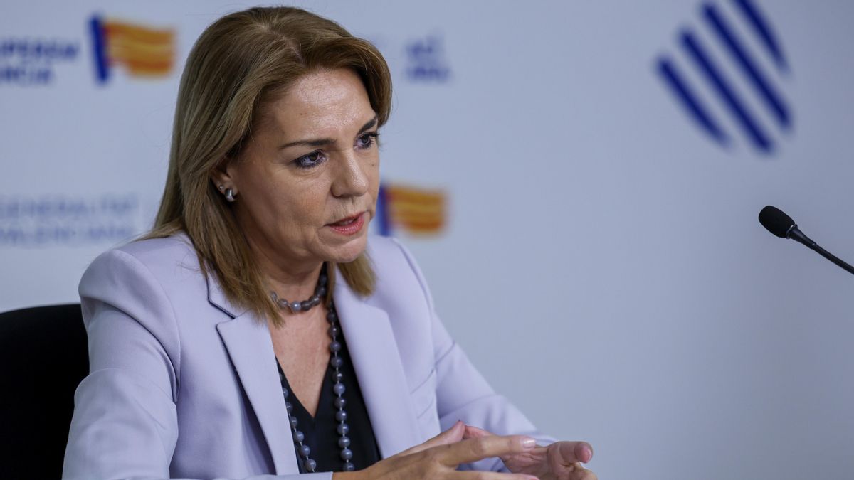 La portavoz del Gobierno valenciano, Susana Camarero, en rueda de prensa.