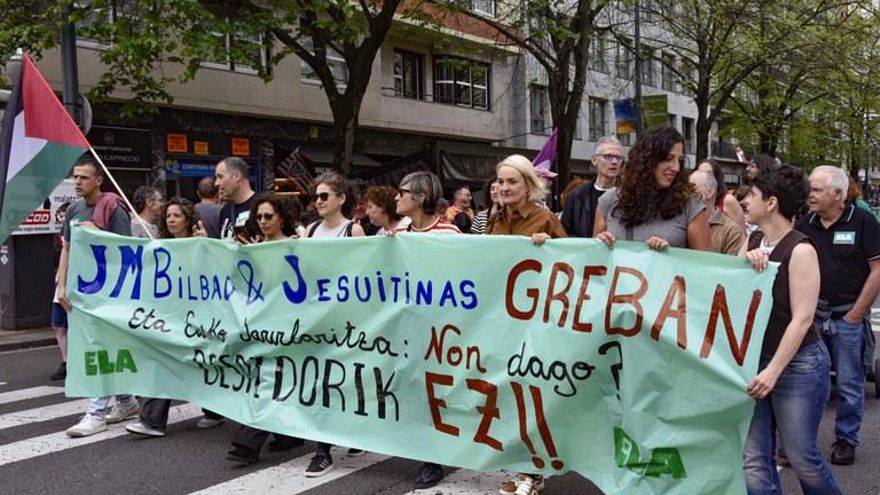 ELA ve un riesgo de despido de los 60 profesores de Jesús María tras la ruptura de la fusión y mantiene la huelga indefinida