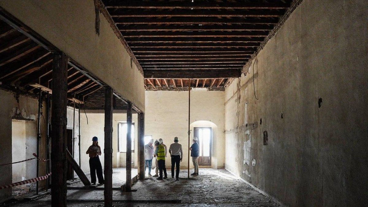 Obras en el edificio de la Real Academia de Córdoba.