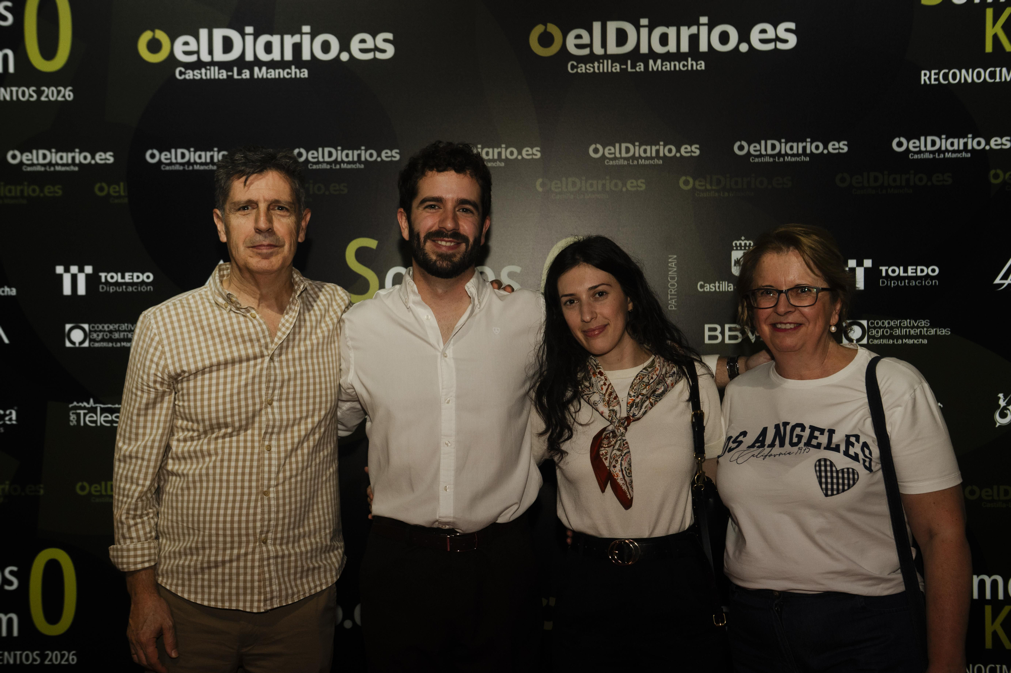 Santiago Díaz del Campo y sus acompañantes