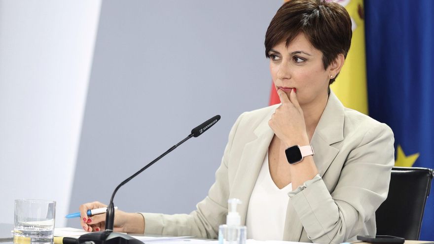 La ministra Portavoz, Isabel Rodríguez, en una rueda de prensa posterior al Consejo de Ministros. (ARCHIVO)