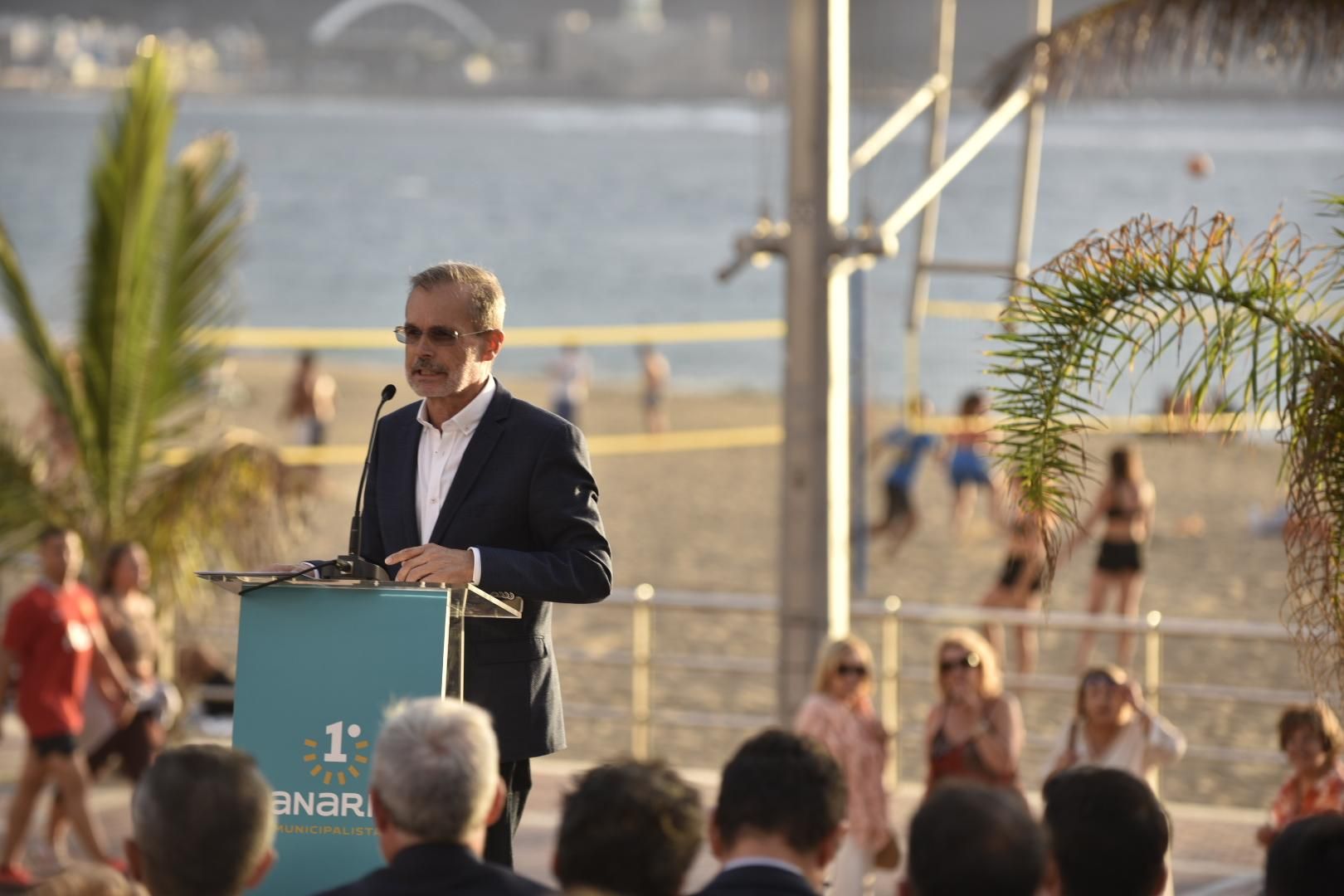 Marcial Morales, en su presentación candidato de Municipalistas Primero Canarias a la Alcaldía de Las Palmas de Gran Canaria.