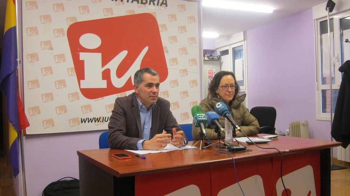 Miguel Saro y Mercedes Boix, candidatos de IU a la Alcaldía de Santander y al Gobierno de Cantabria.